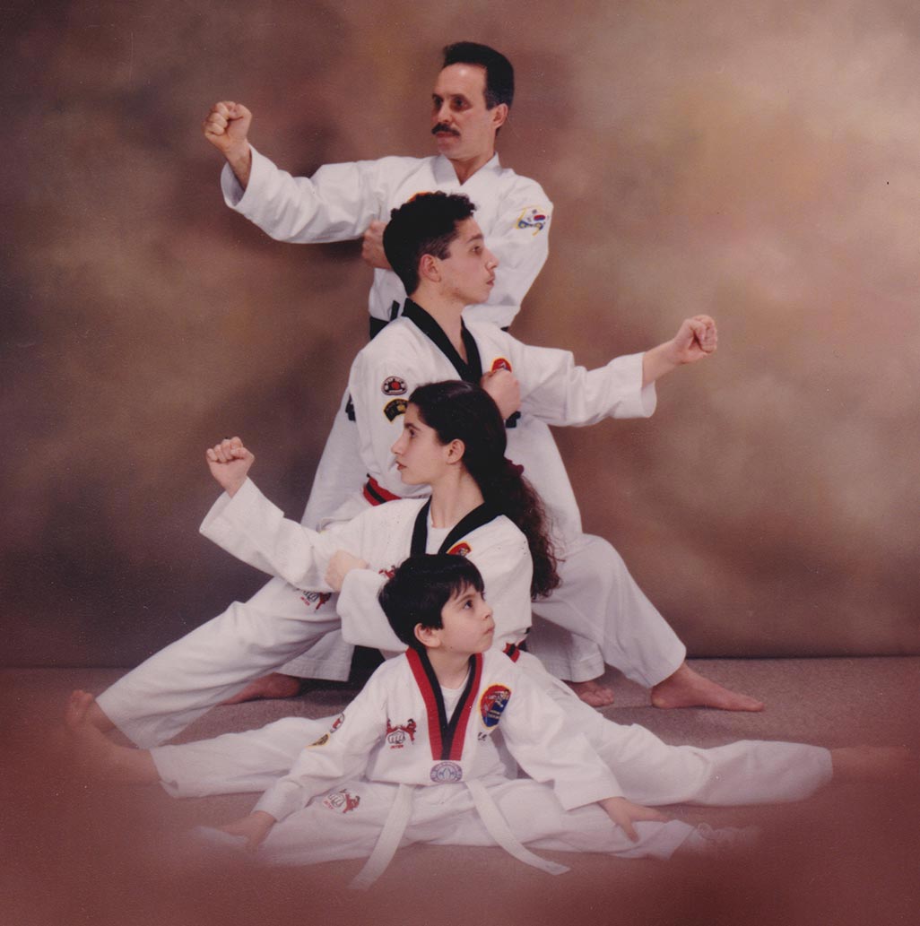 From top: Grandmaster Joseph Lupo Sr., Master Joseph Lupo Jr., Jennie Lupo, Vincent Lupo